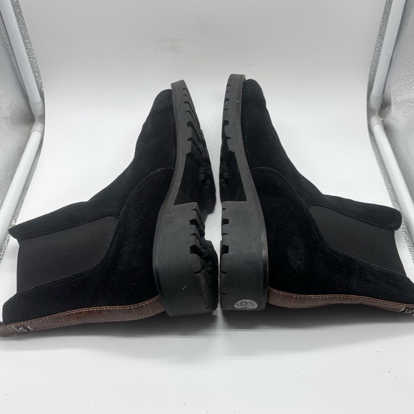 Sam Edelman Women's Jazmine Suede Chelsea Boot Black Lug Sole Sz 9.5 - Picture 4 of 8